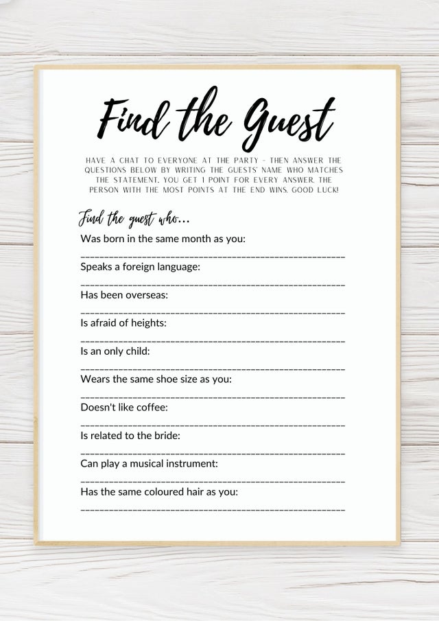 Free Printable Hen Party Games