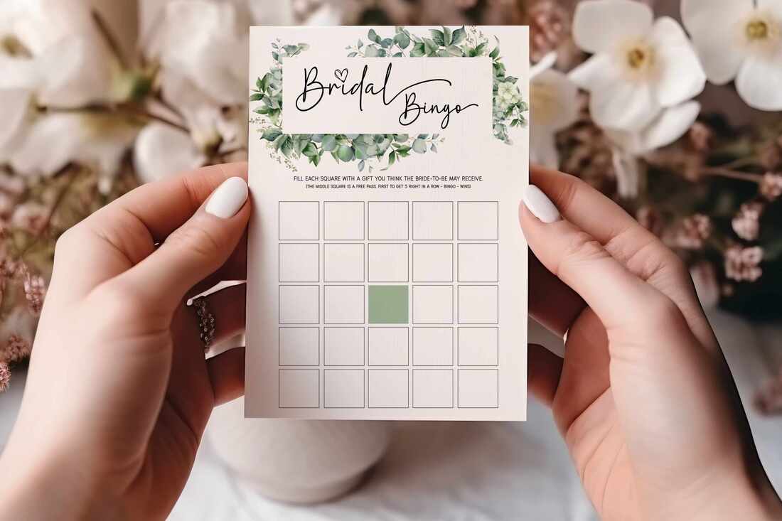 Printable Bridal Shower Bingo Game