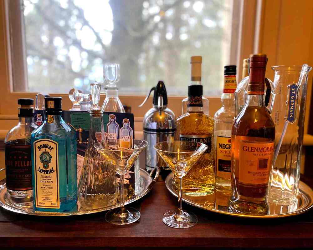 Downton Abbey Cocktail Party Setup
