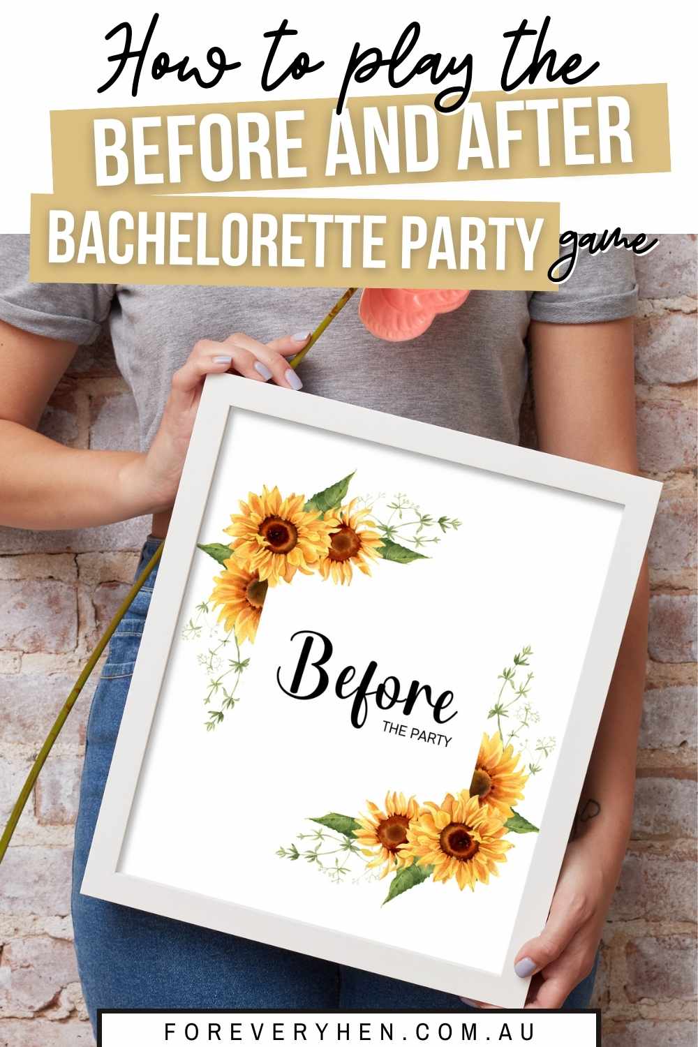 Before and After Bachelorette Party Game Pinterest