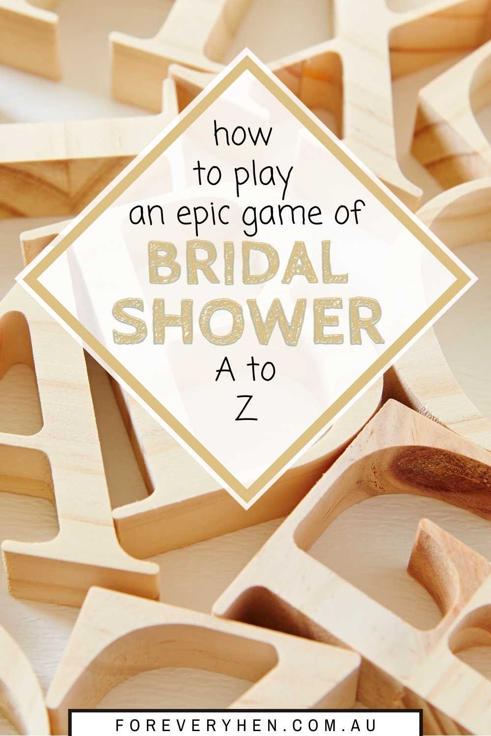Bridal Shower A to Z