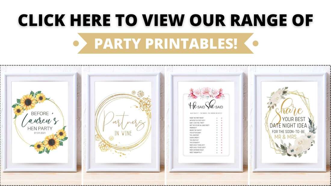 Printables and Basic Cocktail Recipes