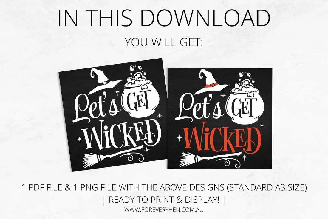 Let's Get Wicked Sign