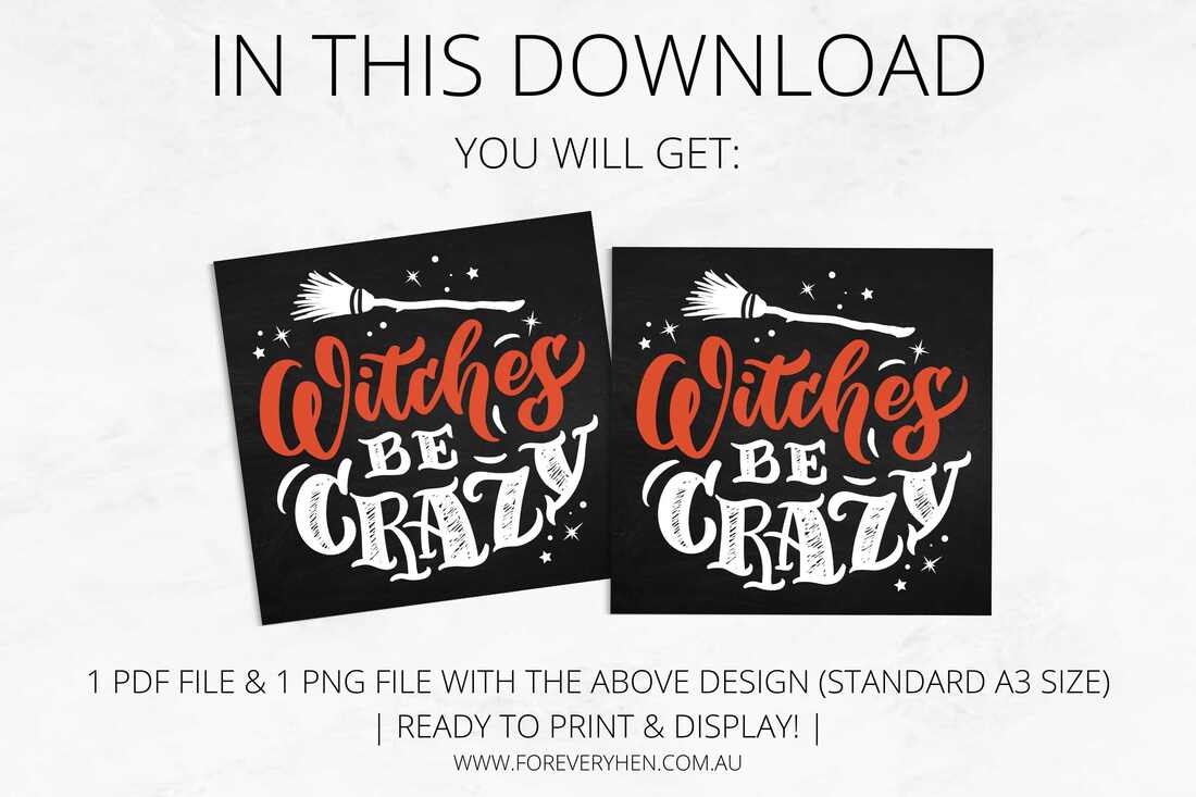 Witches be Crazy Sign