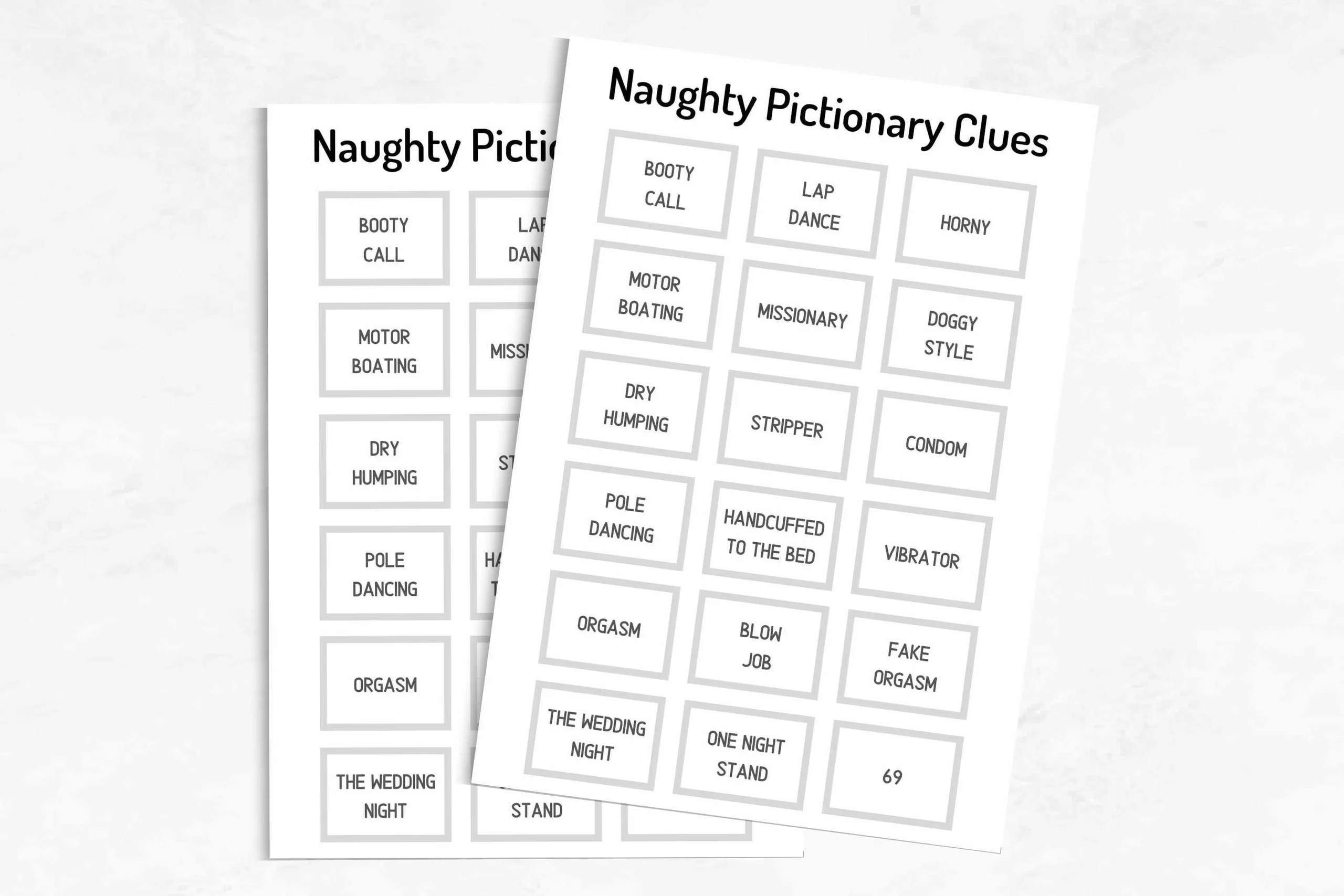 Pictionary Words (FREE Printable!)