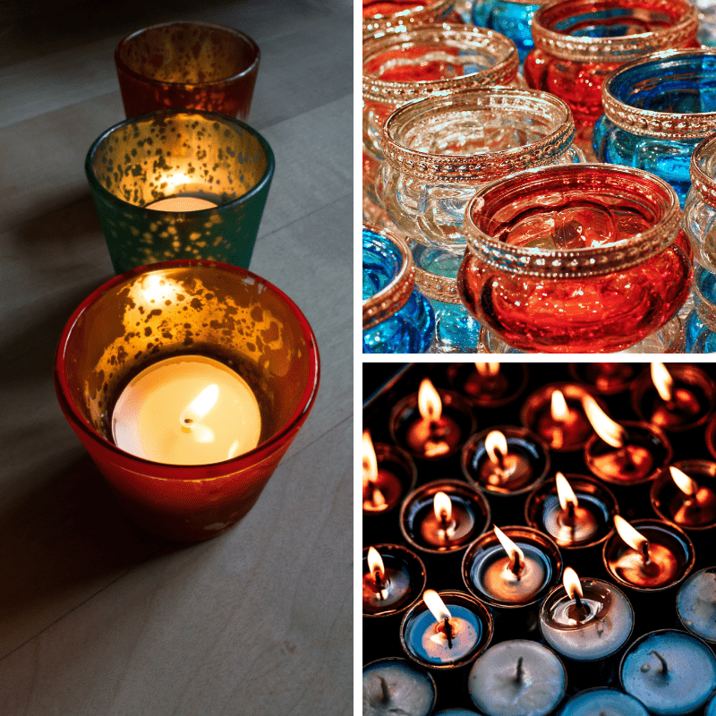 Set an intuitive scene with candles, scents, etc.