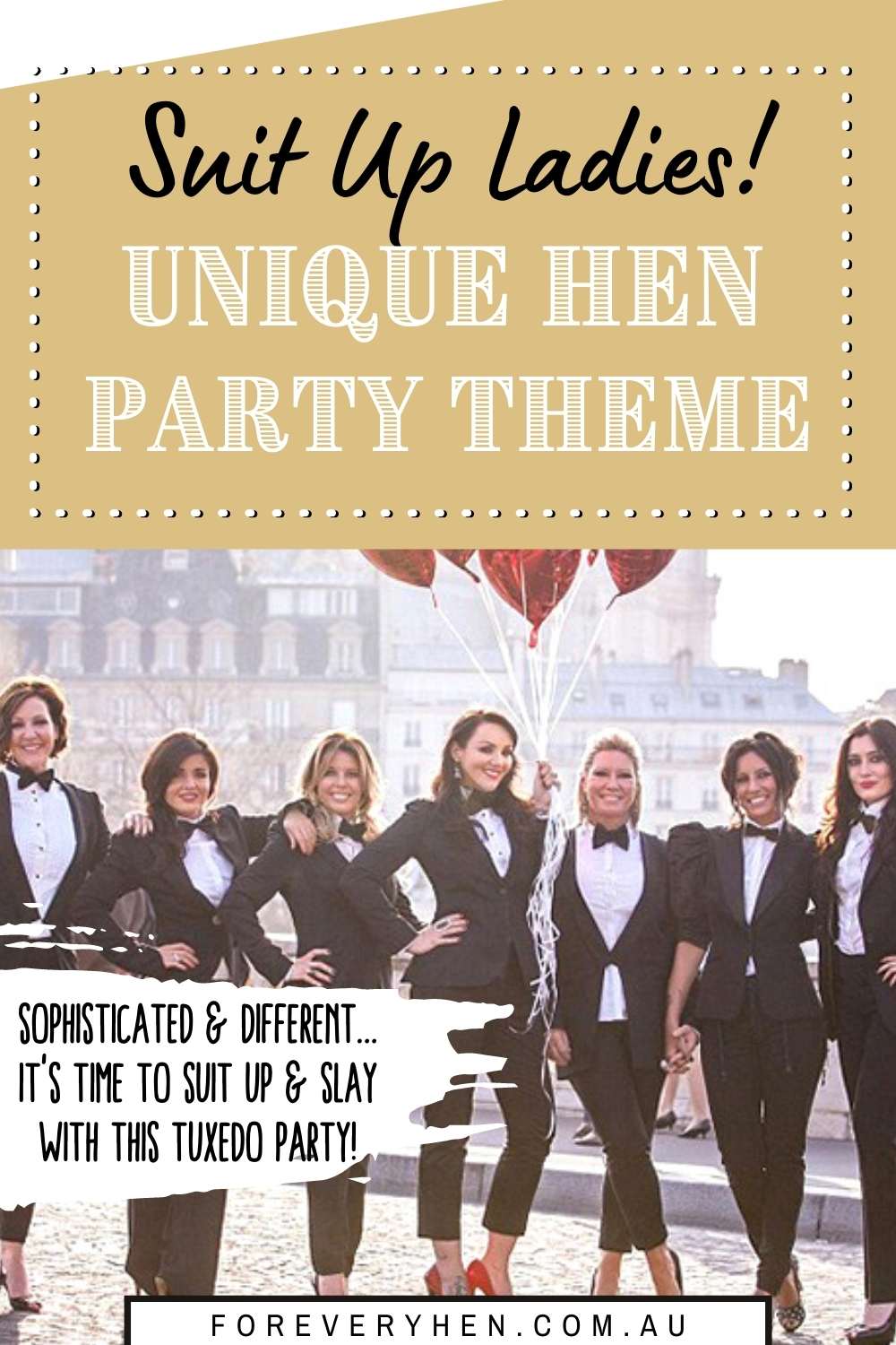 Unique Tuxedo Bachelorette Party Theme